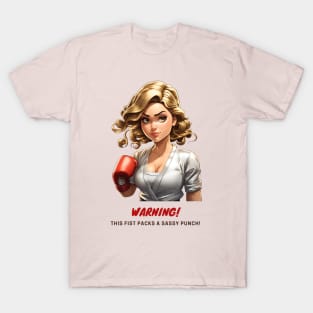 Sassy Punch Female Fighter T-Shirt